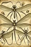 Placeholder: vintage, gothic, steampunk drawings of a dragonfly, sepia-toned