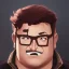 Placeholder: wayne knight, ed sheeran, dark blonde hair, shaved, lego, steampunk