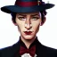 Placeholder: Portrait of a 30 year old witch like Cate Blanchett and Mary Poppins