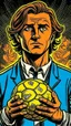 Placeholder: Diego Forlan Football soccer player posing. Dark detective comic watchmen 1940. Paranormal.