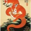 Placeholder: traditional Japanese art, kitsune, 9 tailed fox