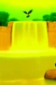 Placeholder: Sudan, waterfall, birds and hot sun