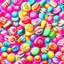 Placeholder: illustration of a candy, juicy, colorful candy, digital painting
