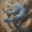 Placeholder: a cougar warrior in blue and white battle armor, a highly detailed illustration, background of Inka jungle, realistic render, 8 k, micro detail, intricate, elegant, centered, digital painting, Artstation, smooth, sharp focus, illustration, artgerm, tomasz alen kopera, peter mohrbacher, donato giancola, joseph christian leyendecker, wlop, boris vallejo