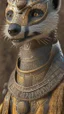 Placeholder: Meerkat Man, male head, male mouth and nose, meerkat mask, hyper realistic, intricately detailed armor, novelty, full body, cinematic, 4k