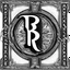 Placeholder: logo with the letter R end N, black and white