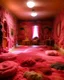 Placeholder: A pink magical realm made out of wool painted by Claude Monet