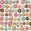 Placeholder: small donut tree. more white space at the background. use 1 color background. HD. 2d vector art