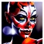 Placeholder: Ultra detailed fullbody Portrait in oil on canvas of beautiful female darth Maul ,extremely detailed digital painting,ultrarealistic skin,intense stare, extremely detailed face, crystal clear eyes, mystical colors ,perfectly centered image, perfect composition, rim light, beautiful lighting,masterpiece ,8k, stunning scene, raytracing, anatomically correct, in the style of Simon Bisley and uncannyknack and Ohrai Noriyoshi and robert e howard and Steve Jung.