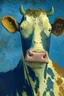 Placeholder: Portrait of a cow by Van Gogh