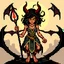 Placeholder: 16 bit pixelart of demonic woman