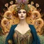 Placeholder: portrait of woman queen of peacocks, stunning, beautiful, gorgeous, realistic, photo illustrative, ornate, 8K resolution, high-quality, fine-detail, digital art, detailed matte, brian froud, howard lyon, selina french, anna dittmann, annie stokes, lisa parker, greg rutowski, alphonse mucha