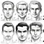 Placeholder: About drawing these features of a man's face Eyes: almond-shaped, medium-sized with defined eyelids and a direct and steady look. nose: a nose with prominent features, straight and with a slightly pointed tip, which can be described as a Roman nose. Mouth Medium width with defined lips, neither too full nor too thin. Eyebrows: Naturally dense and curved, to match the shape of the face. Mustache: dense and arched following the shape of the upper lip.Chin and jaw: A prominent chin and defined j