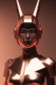 Placeholder: MCU Portrait, Front image, cyberpunk Asian woman rabbit mask, red pink color, latex dress, highly detailed, concept art, smooth, unreal engine 5, god rays, ray tracing, RTX, lumen lighting, ultra detail, volumetric lighting, 3d, finely drawn, high definition, high resolution.