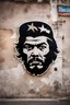 Placeholder: A logo that represents Che Guevara's face, along one of his famous quotes, on a wall