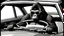 Placeholder: Gorilla wearing thick glasses driving a car. Illustration.