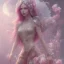 Placeholder: girl, fairy wings, cute, beautiful, long hair, pink hair, 8k resolution concept art portrait by Greg Rutkowski, Artgerm, WLOP, Alphonse Mucha dynamic lighting hyperdetailed intricately detailed Splash art trending on Artstation triadic colors Unreal Engine 5 volumetric lighting fairycore auroracore