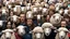 Placeholder: large crowd of people all with sheep heads