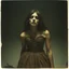 Placeholder: Photorealistic polaroid nothingness and distressing anguish old figure wasteland night Max Ernst, shot on Hasselblad, movie shot, details of the dress accentuated, nightmare, hypermaximalist, obsessive, hypnotic