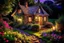 Placeholder: A special evening with a little cottage where the light twinkles and a fairy rests