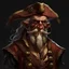 Placeholder: Old Pirate Human-Monkeyman DnD Digital Art