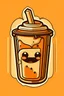 Placeholder: A popsicle coffee jelly logo with shades of brown