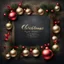 Placeholder: Hyper Realistic Christmas Celebrations card with a dark rustic background