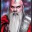 Placeholder: dungeons and dragons, fantasy, dwarf, dark priest, full plate armour, ironclad, dark silvery metal, dark red glow, watercolour, large strokes, distinct face, portrait, head