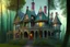 Placeholder: fantasy victorian house surrounded by forest