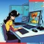 Placeholder: Masterpiece, High Focus, Retro Computer, retro pc, 80's Computer