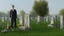 Placeholder: person spitting on a grave