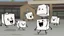 Placeholder: cartoon happy milk carton dancing