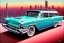 Placeholder: a true-to-life 1957 buick century caballero wagon, centered, intricate, extreme detailed, photorealism, center view, city background, pivot on buick, pen and color marker painting by cheryl kelley