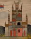 Placeholder: A sinister looking chaotic castle painted by Paul Klee