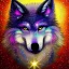 Placeholder: A magical sparkle wolf