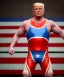 Placeholder: Realistic image of Donald trump wrestler, Mexican wrestling style, blood, eye liner, red and blue breeches, glow us flag dress, suspenders, retro style, 80s, vibrant color, highly detailed, clean background, concept art, unreal engine 5, god rays, ray tracing, RTX, lumen lighting, ultra detail, volumetric lighting, 3d, finely drawn, high definition, high resolution.