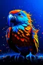 Placeholder: Generate an full body image of a parrot has a magma objects in the background and ocean objects in the background objects with an anime animal style.On Canvas, Brush Strokes, Smooth, Ultra High Definition, 8k, Unreal Engine 5, Ultra Sharp Focus, Intricate Artwork Masterpiece, Ominous, Golden Ratio, Highly Detailed, photo, poster, fashion, illustration