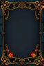 Placeholder: dark "Whimsical, fantasy-themed card border, intricate stone and gold filigree with tiny rat paw prints hidden in the design, playful medieval style, glowing runes, ornate yet readable, decorative corners, vibrant fantasy color palette."