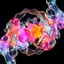 Placeholder: A hypnotic loop of colored translucent 3D structures evolving and morphing, fluid geometry shifting between organic and geometric forms, iridescent glass material with internal glow, smooth camera orbit, dark gradient background, seamless motion, cinematic lighting, generative art style, 4k.