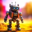 Placeholder: awesome furry robot on a mission through the seasons, motion blur, 8k, downlight, soft light, depth of field, photorealism, trending on art station, lotsa detail