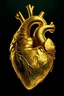 Placeholder: Create an image of a golden human heart