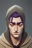 Placeholder: hooded vagrant shadow over face