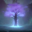 Placeholder: mystic tree full of skulls and surrounded by a magic aura and fog