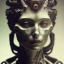 Placeholder: a greek marmor statue of a woman, steam punk, hr giger, scary, horror, realistic, made in octane, cinematic, movie, CGI, ultra-realistic, extremely detailed octane rendering, 8K, VRAY Super Real ar 2:3, dof photorealistic futuristic 50mm lens hard lighting dark gray tintype photograph, realistic lighting, sephia colors