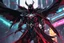 Placeholder: Spawn in 8k solo leveling shadow drawing style, close picture, rain, neon lights, intricate details, highly detailed, high details, detailed portrait, masterpiece,ultra detailed, ultra quality