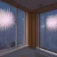 Placeholder: 3d render of lawyer office, showing through the windows the new year fireworks outside, at night, hyper realistic, 4k