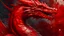 Placeholder: red dragon painted with paints