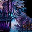 Placeholder: Ink art of a wolf intricate hyper-detailed hyper-realistic river trees contrasting 4k colors