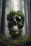 Placeholder: create a stunning & realistic photo of forest in skull head