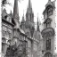 Placeholder: Square+neo-gothic architecture +detailed facades+human scalades+beautiful, liveable urban square lined with with richly detailed houses and shops, ,street trees,ornamental flowers +uphill road+biopunk+Book illustration by Gediminas Pranckevičius, Jean Baptiste Monge, Brian Kesinger, Anton fadeev, Kilian Eng, strong lines, high contrast vibrant colors, highly detailed, 16k resolution, trending on behance